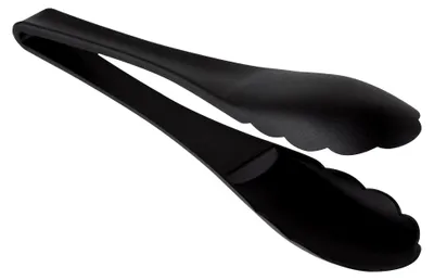 Produktbild von Salatzange schwarz, 8 x 5,5 cm, Griff 18,5 cm