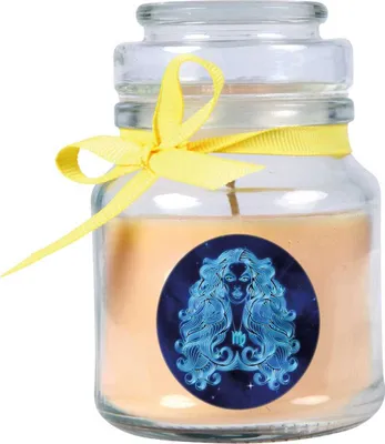 Obrázok produktu pre HS Candle "Zverokruh" vonná sviečka vanilka v cukrovej nádobke ( Panna ) - na výber z mnohých motívov, 120 g - doba horenia až 30 hodín - Panna