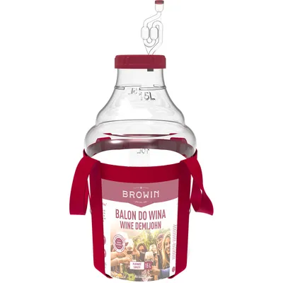 Produktbild von WEINBALLON Gärballon mit Zubehör Kunststoff Klar Neu 15 L BROWIN