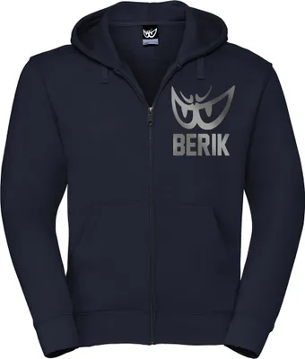 Obrázok produktu pre Berik Classic Z Zip Hoodie, dunkelblau/grau, M