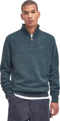 Produktbild von Barbour Pullover Stehkragen grün einfarbig Wolle