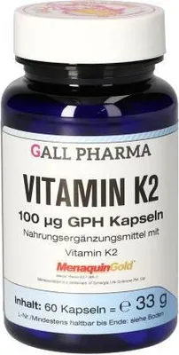 Produktbild von GALL PHARMA Vitamin K2 100 µg GPH Kapseln, 60 St. Kapseln
