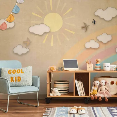 Produktbild von Vlies Fototapete - Rainbow Day 350x256 cm Für Kinder e-A-10138-a-a
