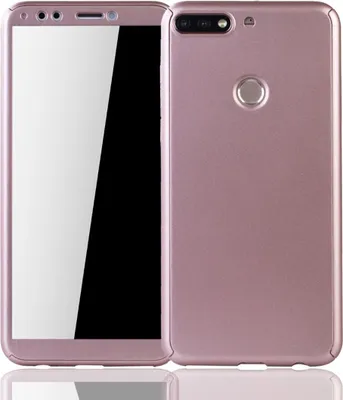 Zdjęcie produktu dla Etui na telefon komórkowy Pokrowiec ochronny na Huawei Honor 7C Pełne etui Osłona ekranu 360 Różowy