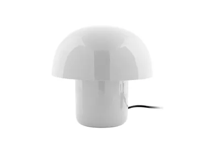 Image de Leitmotiv - Lampe de table Fat Mushroom Mini - Blanc - 20x20x20cm Lampe de table - Lampe de chevet, salon, chambre à coucher
