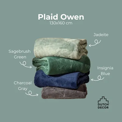 Produktbild von Dutch Decor Wohndecke Owen 130x160 cm Grün