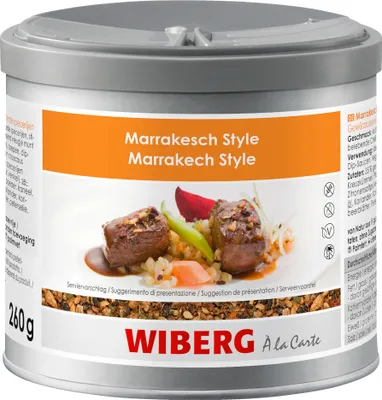 Obrázok produktu pre Wiberg Marrakesh Style prípravok na korenie silnej chuti 260g