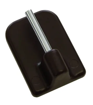 Produktbild von Gardinia Klebehaken für Vitragestange Höhe 11 mm braun cm
