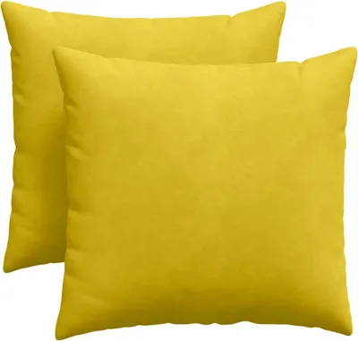 Zdjęcie produktu dla vidaXL Poduszki na sofę, 2 sztuki, żółte, 45 x 45 cm, z tkaniny sztruksowej
