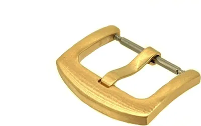 Produktbild von Minott | Breitdornschließe Edelstahl | gelbgoldfarben | matt gebürstet, Stegbreite:16mm