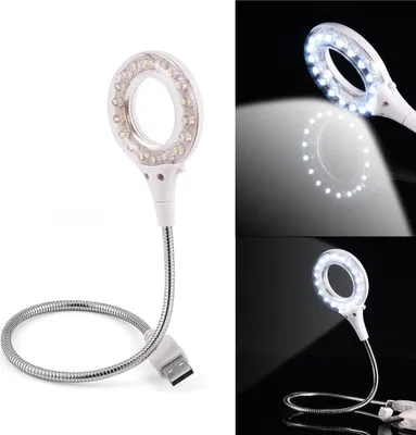 Obrázok produktu pre Univerzálne vysoko svietivé prenosné USB 18 ks LED lampy Blubs Light pre PC/notebook biela