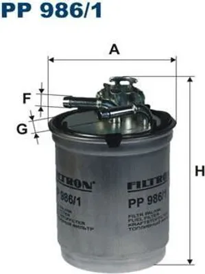 Obrázek produktu pro Palivový filtr FILTRON PP 986/1
