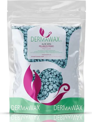 Produktbild von Dermawax Aloe Vera Heißwachs Waxing Perlen zur Haarentfernung- Gesicht, Arme, Beine, Bikini, Rücken, Brazilian Waxing, Unterarme Enthaarung 1 kg