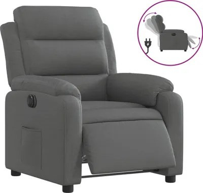 Produktbild von Relaxsessel Elektrisch Dunkelgrau Stoff