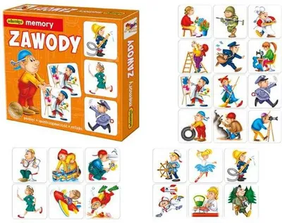 Obrázok produktu pre Povolania Pamäťová hra Adamigo 07387