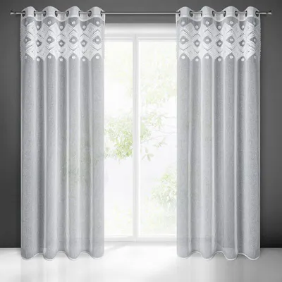 Produktbild von Vorhang ESTERA weiß 140x250 cm Ösen Ösenvorhang