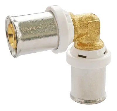 Produktbild von SOMATHERM FOR YOU – Gleichseitiges Press-Winkelstück für Mehrschichtrohre Ø 26