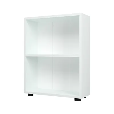 Produktbild von Bücherregal 'Vara' mit 2 Ablagen 72 x 55 x 20 cm Weiß