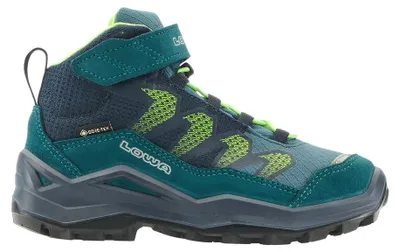 Produktbild von Lowa MADDOX PRO GTX MID VC JR Kinder Wanderschuhe Trekkingschuhe petrol/limone 33
