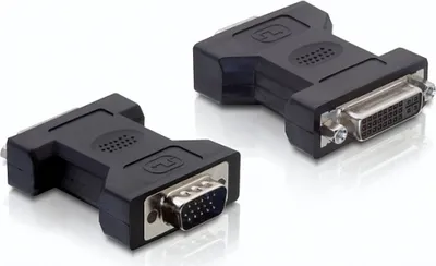 Produktbild von Delock - VGA-Adapter - DVI-I (W) zu HD-15 (VGA) (M) - Daumenschrauben
