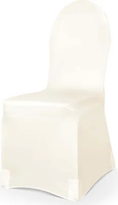 Produktbild von 1 Elastische Stuhlhusse Creme matt
