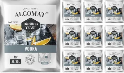 Produktbild von Vodka Distillers Yeast ALCOMAT Alkohol Yeast |Gärhefe | Hefe | Brennhefe | Rum, 10 Stück