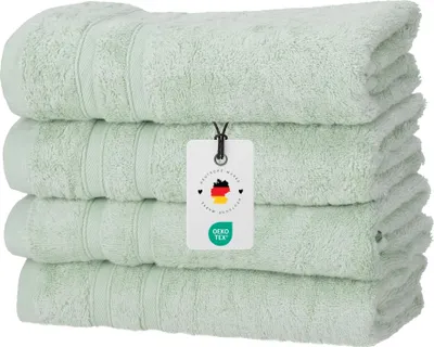 Produktbild von Handtücher 50x100 cm im 4er Set - 450g/m2, Handtuch Grün