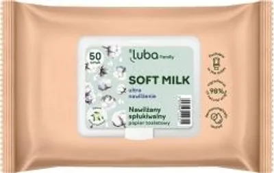 Immagine prodotto di Luba Family Carta igienica umidificata al latte morbido 50 pz