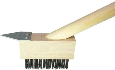 Immagine prodotto di Spazzola GECO SFG, 100x40x35 mm, per pavimentazione autobloccante, manico in legno 140 cm