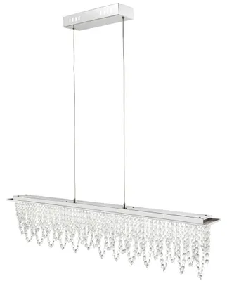 Produktbild von Design LED Hängelampe mit Kristallen und Fernbedienung