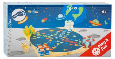 Obrázok produktu pre Small Foot - Drevená hra Ludo Space Travel