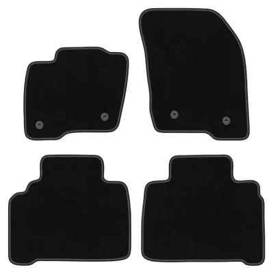 Productafbeelding van Velours automatten voor Ford S-MAX MK2 vanaf 2015 (MPV) – 4-delig, zwart, op maat – Wielganizator BASIC