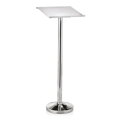 Produktbild von WAS Germany Auslagepult für Speisekarten / Rednerpult silber 118 cm, Chromnickelstahl