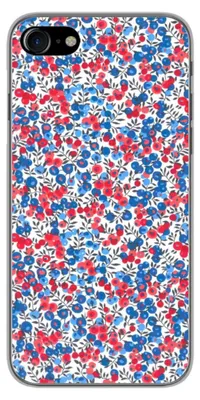 Image de 1001Coques - Coque silicone compatible avec Apple iPhone 7 - Motif liberty wiltshire bleu - Design original imprimé en France
