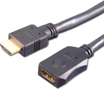 Produktbild von e+p HDMV 402, 2 m, HDMI Typ A (Standard), HDMI Typ A (Standard), 3D, 0,1 Gbit/s, Schwarz