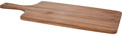 Produktbild von Schneidebrett aus Akazienholz, mit Griff, 55 x 25 x 1,6 cm