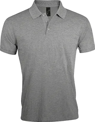 Produktbild von SOLs Herren Prime Pique Polo-Shirt, Kurzarm PC493 (4XL) (Grau meliert)