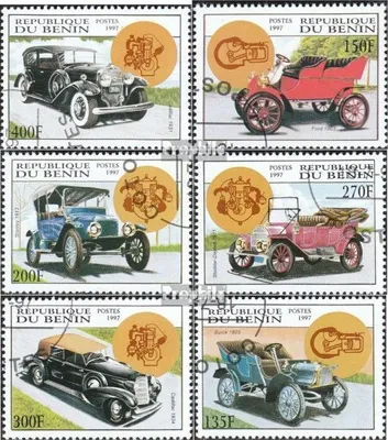 Produktbild von Briefmarken Benin 1997 Mi 950-955 (kompl.Ausg.) gestempelt Alte Autos