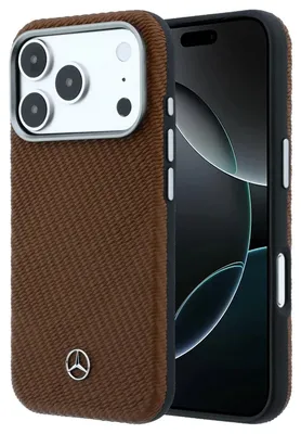 Obrázok produktu pre MercedesPolyuretánkožené polozakrývacie MagSafe púzdro pre iPhone 17 Pro Camel (57983130696)