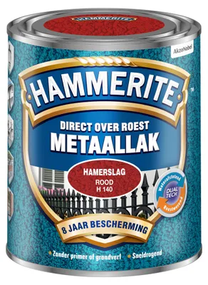 Productafbeelding van Hammerite - Metaallak Hamerslag - Rood - 750 ML