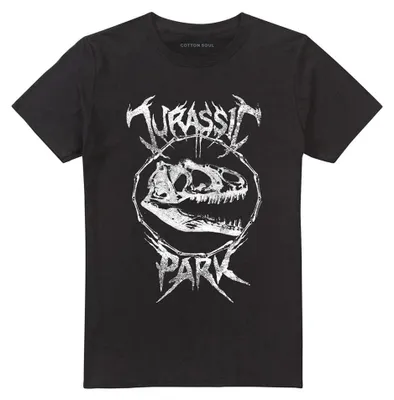 Obrázok produktu pre Tričko s motívom Jurassic Park – uni, pánske/dámske, vyrobené z kvalitnej ring-spun bavlny, model TV35267 (XXL), čierna farba