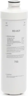 Produktbild von Naturewater RO-8CF-75G – Umkehrosmose Membran mit 75 GPD 285 l/Tag, Ersatzmembran für Umkehrosmoseanlage, Osmosefilter, Wasserfilter für Trinkwasser