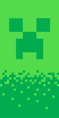 Produktbild von Minecraft Digital Creeper Duschtuch Badetuch Strandtuch 70 x 140cm