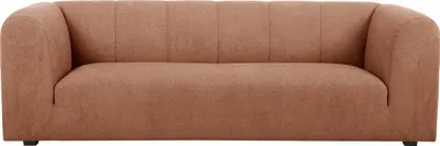 Produktbild von Miliboo - Design-Sofa mit Stoff im Samtdesign Terracotta 3-4-Sitzer OLIVEIRO