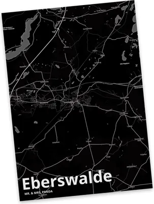 Produktbild von Mr. & Mrs. Panda Postkarte Eberswalde - Geschenk, Stadt, bildkarte, Grußkarte, Ansichtskarten, Dorf Karte Landkarte Map Stadtplan, Ansichtskarte, Postkarten