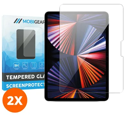 Produktbild von Mobigear iPad Air 11 Zoll (2026) Schutzglas – Gehärtetes Glas, Displayschutz – Kompatibel mit Hüllen (2er-Pack)