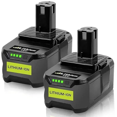 2er-Pack 5,0 Ah Ersatzakku für Ryobi 18V P108 Li-Ion