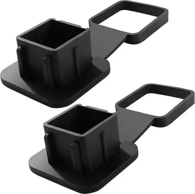 Produktbild von Famanu Set von 2 Gummi-Abdeckungen für Anhängerkupplungen, 2 Zoll, schwarze Schutzkappen
