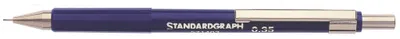 Produktbild von Standardgraph Feinminenstift blau 0,35 mm, Metallclip + Radiergrummi