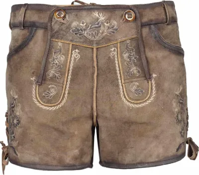 Produktbild von MADDOX Kurze Damen Lederhose Maila | Antik Hopfen Größe: 36